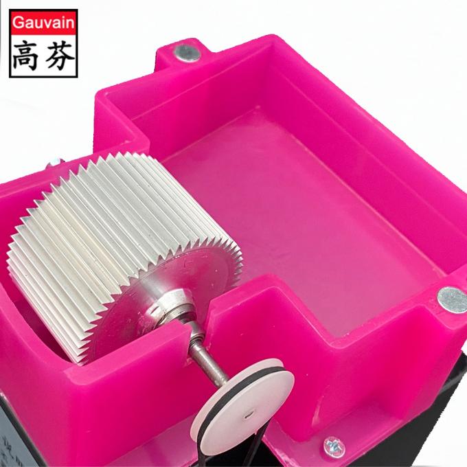 Macchina per la tintura a bordo di cuoio a lato singolo con coperchio di ferro per la fabbricazione di sacchetti per cinture 14