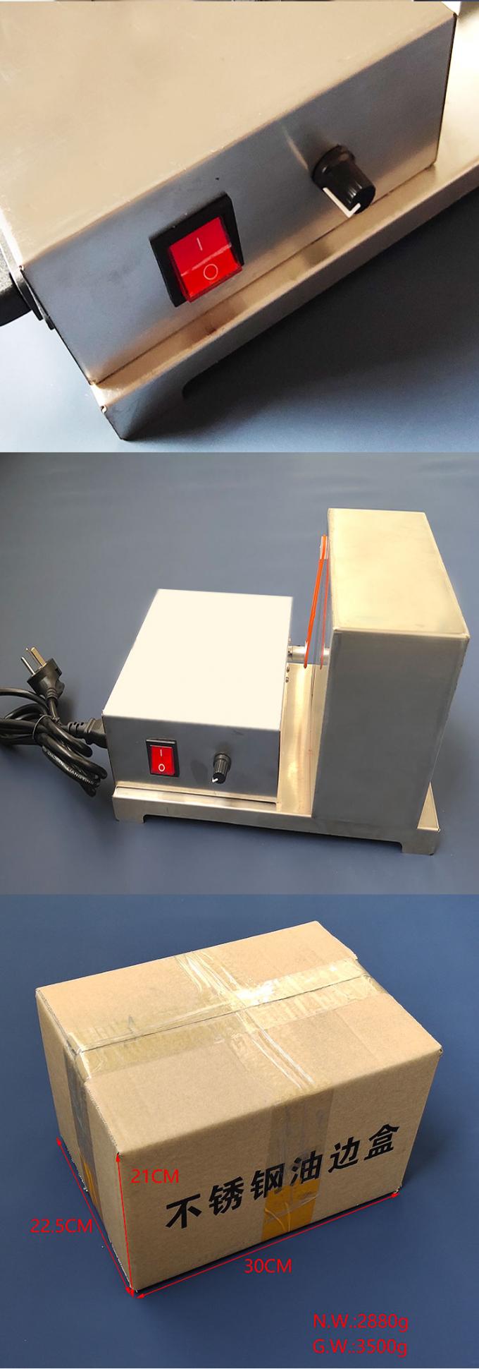 Macchina di verniciatura a bordo di pelle elettrica a lato singolo per sacchetti a cintura facile da pulire 220V 10