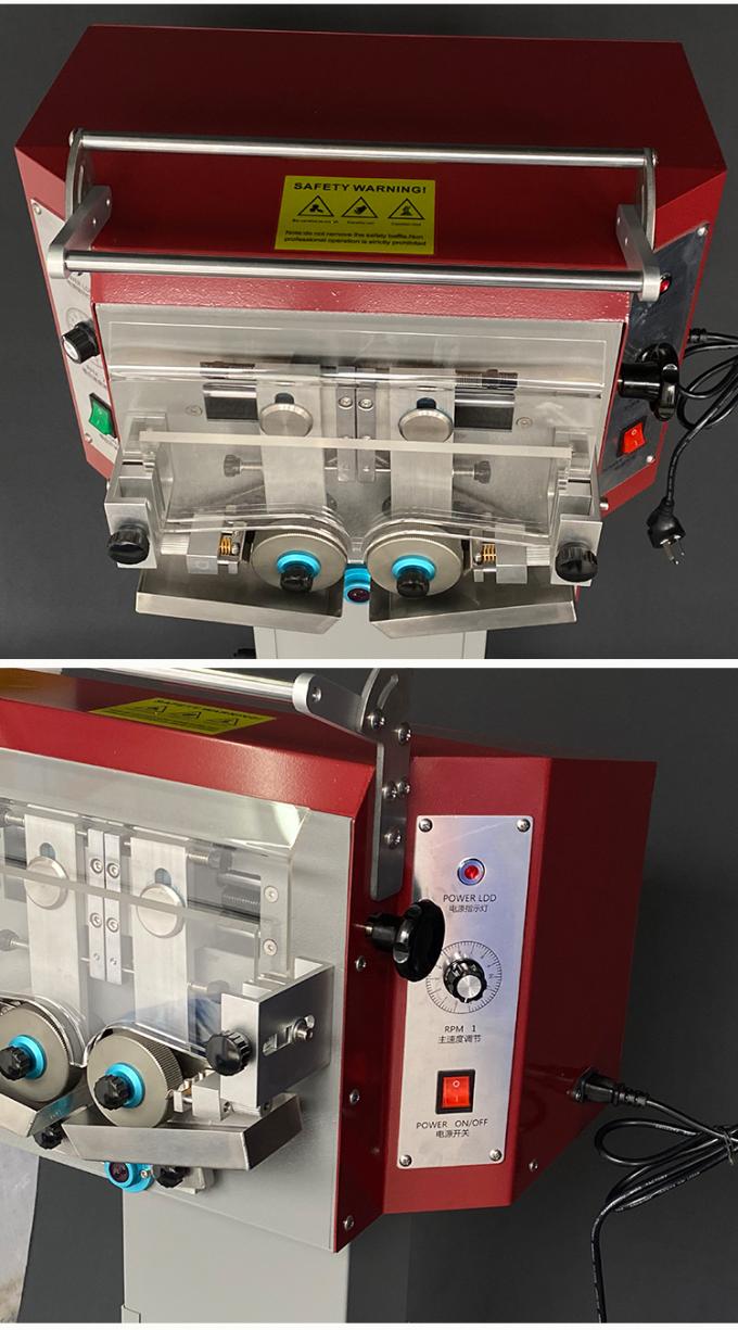 Double-side Electrical Leather Edge Dyeing Machine for Belt Bags 12