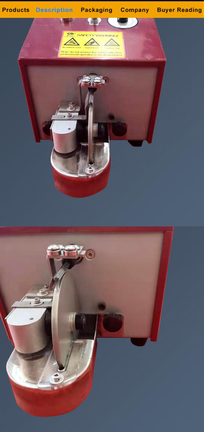 Macchina di verniciatura a bordo di cuoio elettrico a lato singolo per sacchetti a cintura 10