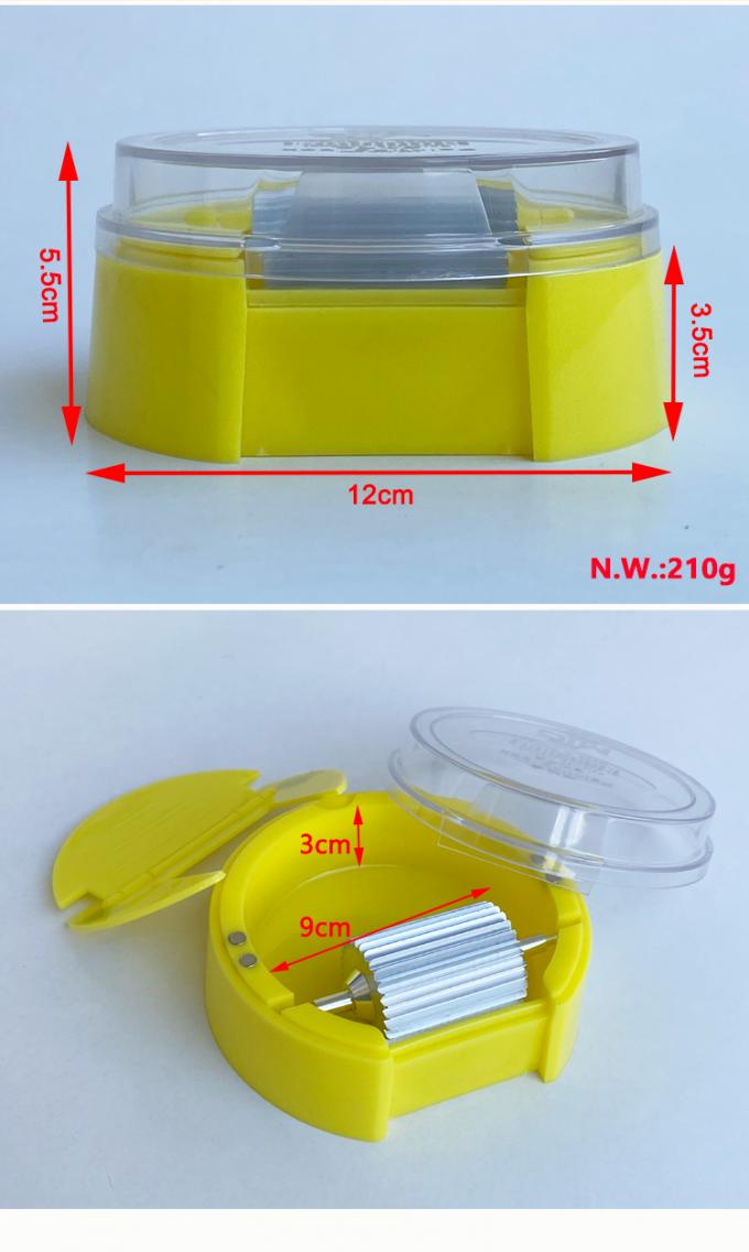 Scatola di verniciatura a rulli senza cuscinetti rotonda manuale per OEM di strumenti di tintura per rivestimento di bordi in pelle 8