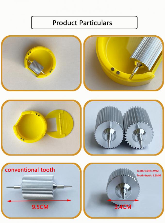Scatola di verniciatura a rulli senza cuscinetti rotonda manuale per OEM di strumenti di tintura per rivestimento di bordi in pelle 16