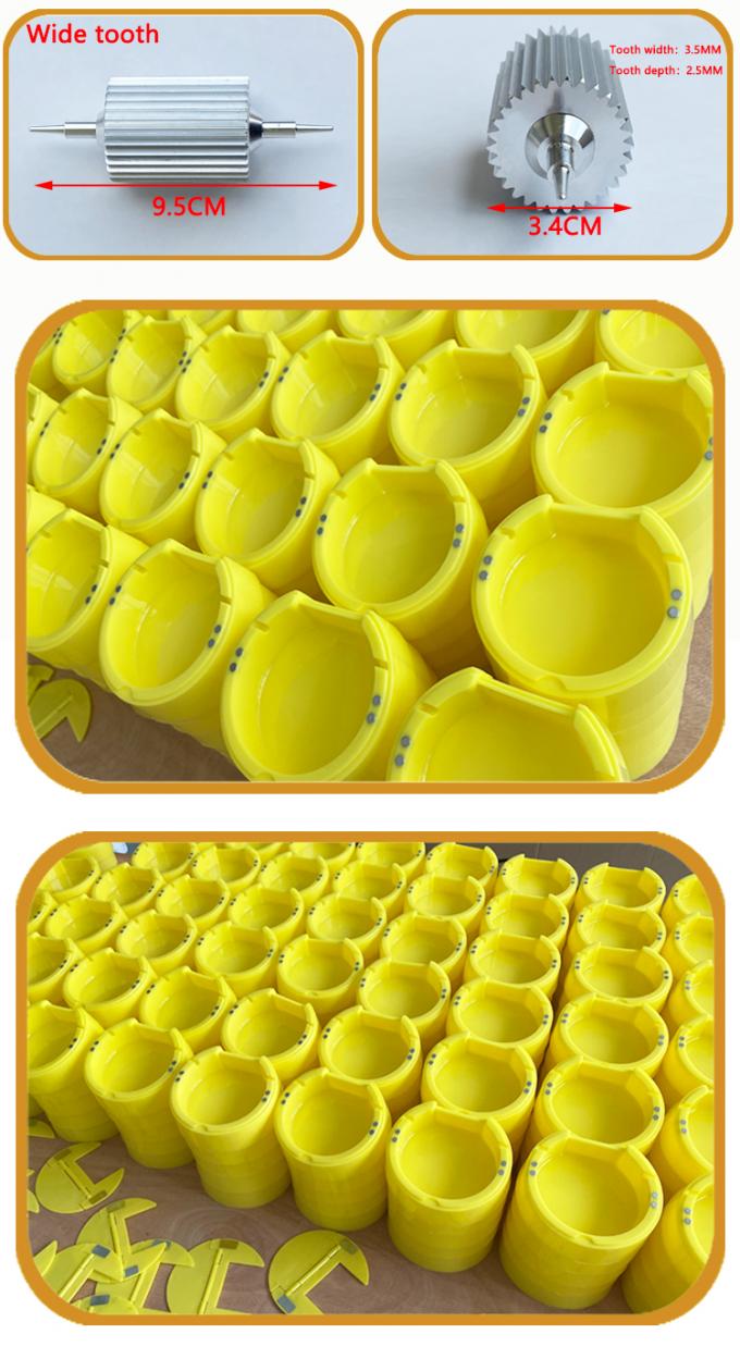 Scatola di verniciatura a rulli senza cuscinetti rotonda manuale per OEM di strumenti di tintura per rivestimento di bordi in pelle 18