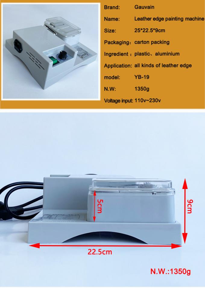 Macchina elettrica mono laterale per la tintura del bordo di cuoio cinture semiautomatiche Confezione per la verniciatura del bordo 10