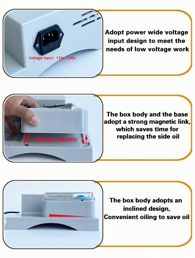 Macchina elettrica mono laterale per la tintura del bordo di cuoio cinture semiautomatiche Confezione per la verniciatura del bordo 14
