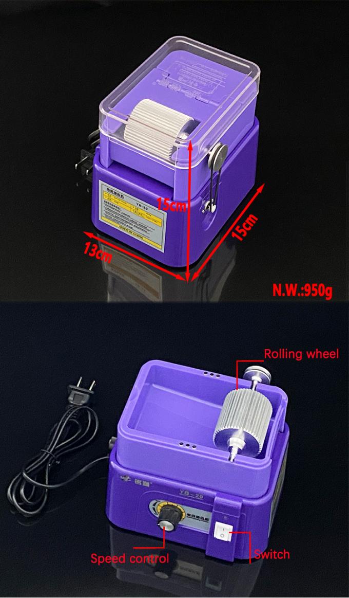 MIC Scatola elettrica per verniciatura bordi in pelle Rivestimento antiaderente Facile da pulire Macchina per verniciatura bordi facile da usare 220V 8
