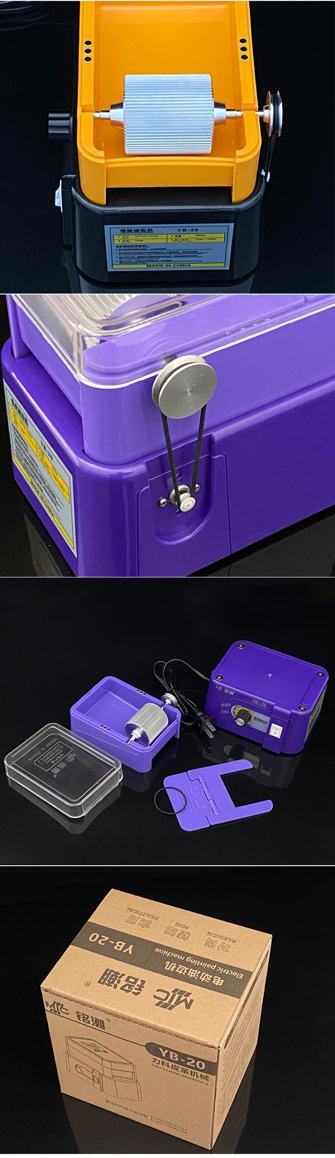 MIC Scatola elettrica per verniciatura bordi in pelle Rivestimento antiaderente Facile da pulire Macchina per verniciatura bordi facile da usare 220V 12