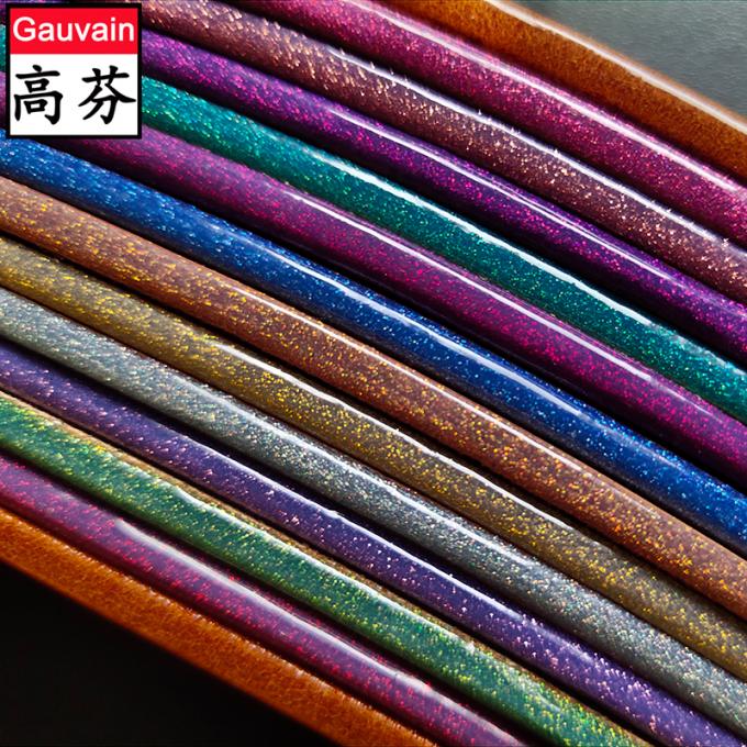 Polyurethane a base d'acqua Glitter Leather Edge Paint Liquid Coating for Furniture Leather Belts Bags Straps Shoe Uppers 4