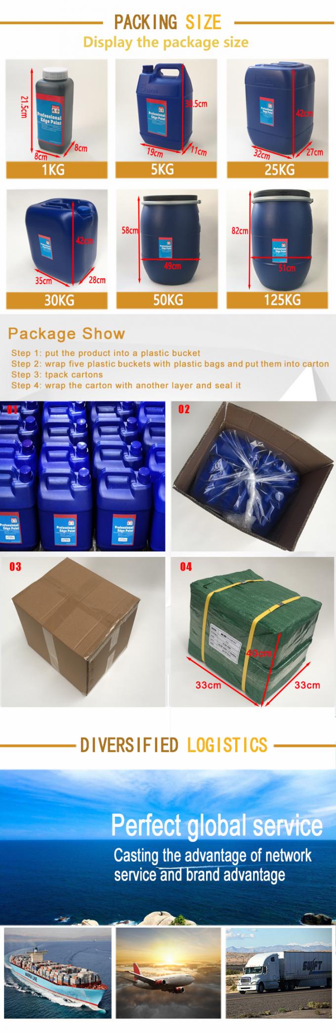 Polyurethane a base d'acqua Glitter Leather Edge Paint Liquid Coating for Furniture Leather Belts Bags Straps Shoe Uppers 12