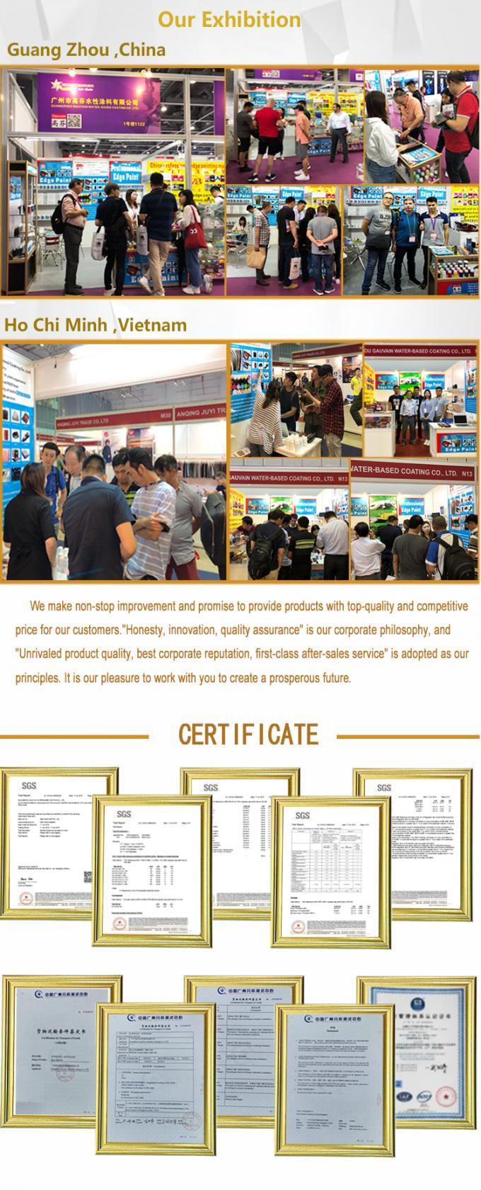 Polyurethane a base d'acqua Glitter Leather Edge Paint Liquid Coating for Furniture Leather Belts Bags Straps Shoe Uppers 16