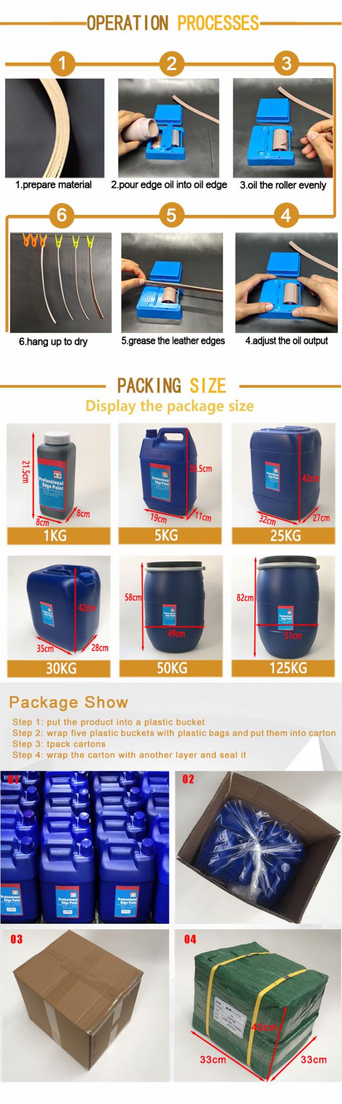 Vernice a base d'acqua Glitter Color Leather Edge per prodotti in pelle Inchiostro colorante 8