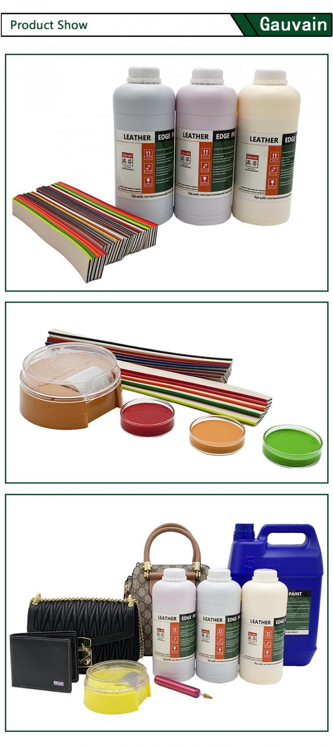 Fabbrica Produttori Borse Calzature Agente di rivestimento Colore Vernice di bordo di pelle Inchiostro Vernice di bordo di pelle a base d'acqua 2