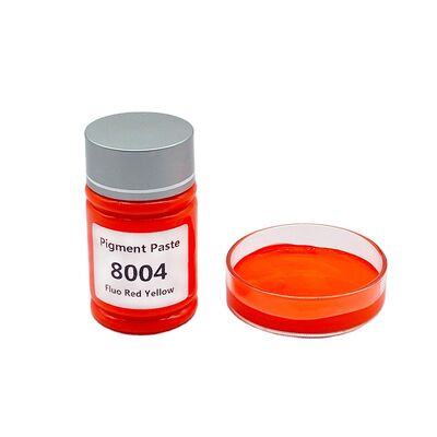 Pigmento a base d'acqua Fluo Rosso Giallo Pigmento per vernici Inchiostri Stampa tessile/serie fluorescente Paste di colore liquido